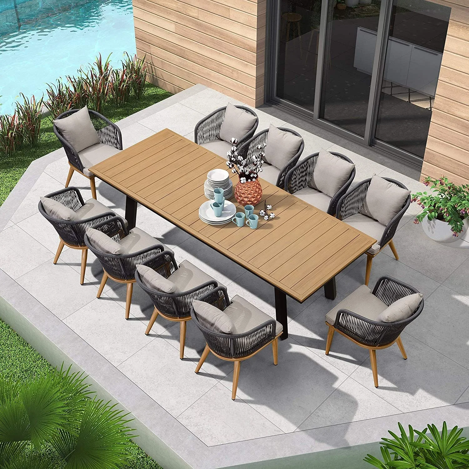 aluminum frame patio dining sets