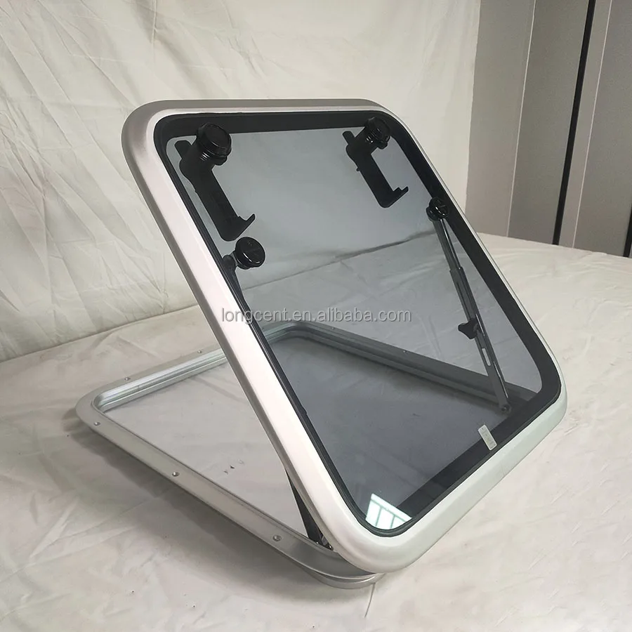 Square Marine Boat Skylight Escape Hatch Window Aluminum