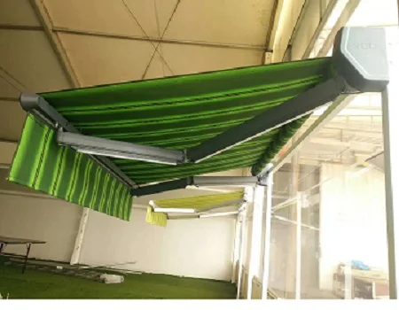 Electric Awning Price Remote Controlled Retractable Garden Patio Awning Sun Shade Shelter Awning Canopy With LED Light Kit