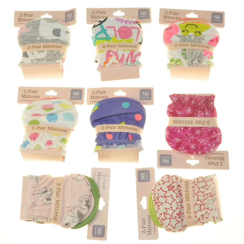 Оптовая продажа, детские варежки, набор варежек для новорожденных, варежки для младенцев, перчатки для прорезывания зубов, Хлопковые варежки для младенцев