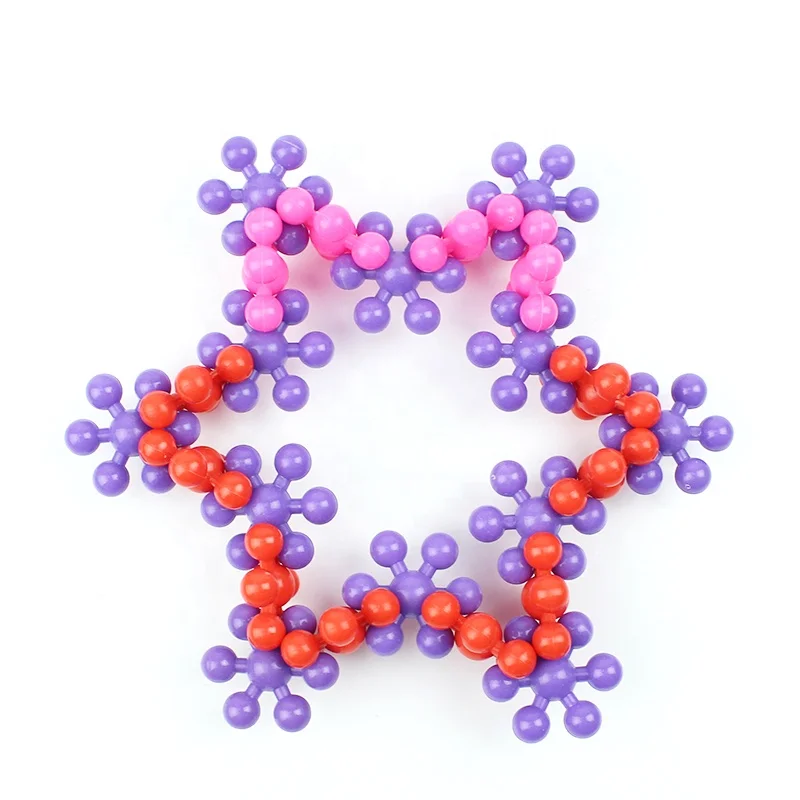 Детская Снежинка строительный блок стволовых развивающие игрушки, блокируя объединяющие игрушки строительного блока, шестерни, строительные блоки