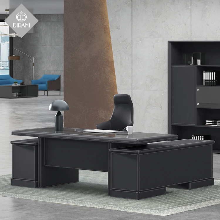Office Furniture Desk With Locking Drawer Executive Standard Desk  Workstation Modern Modular L Shaped Black Office Desk - Buy Office Desk  With Locking Drawers,Executive Office Desk,Office Furniture Desk Product on  