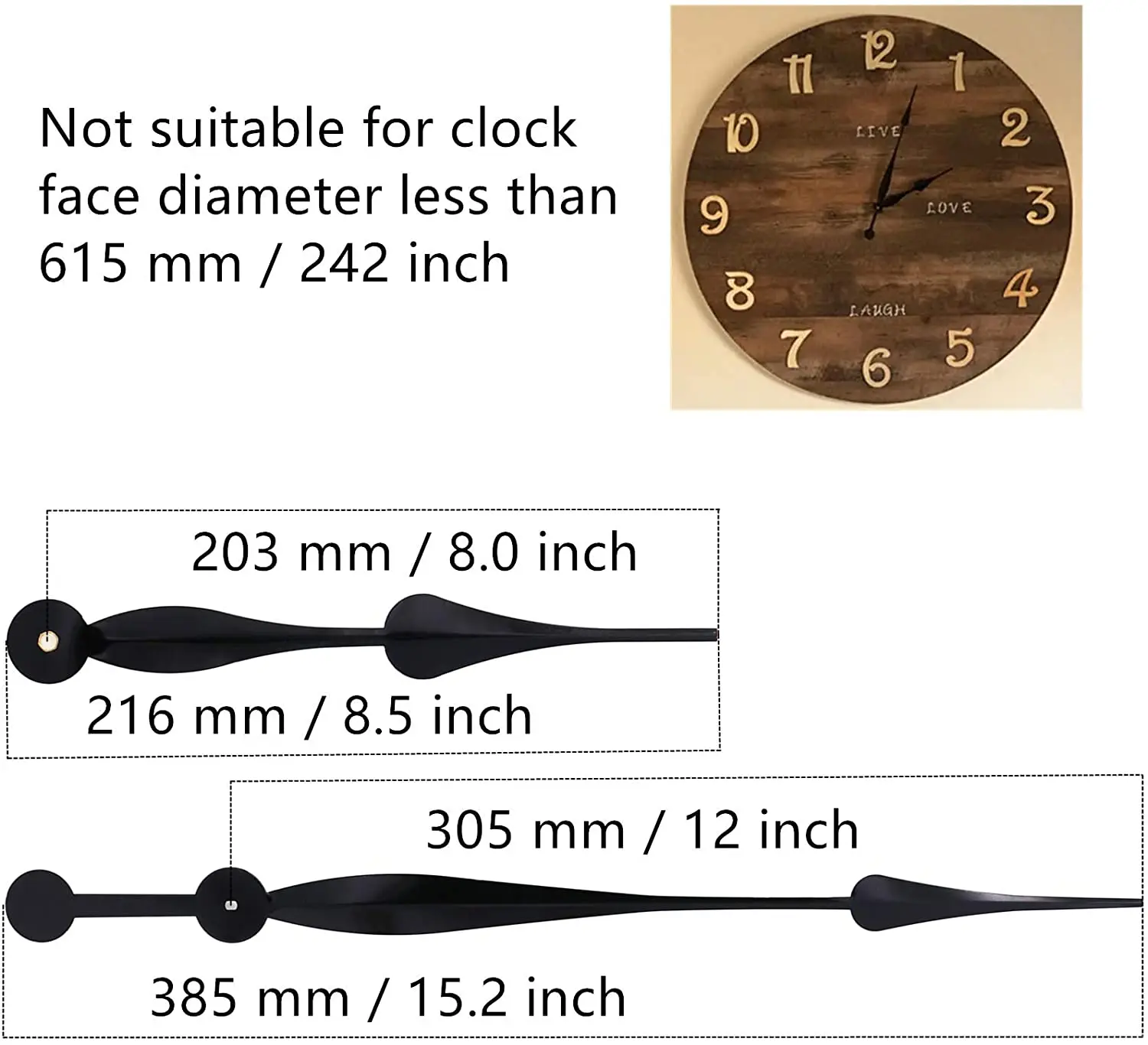 Battery Powered Clock Movement Mechanism - Repair Or DIY Clock Making Parts