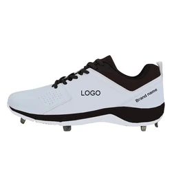 Wholesale custom training baseball sports shoes with metal cleats  comfortable rugby shoes beisbol