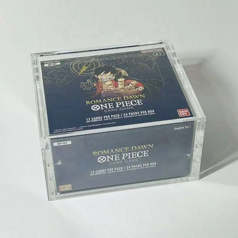 op02 booster box english One Piece Slim Fit English OP01 (Blue Bottom) & OP02 Booster Box Acryl –  TCG Armour