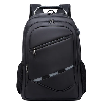 2024 new men's fashion business casual backpack Laptop bag Large capacity travel backpack Student bag USB charging