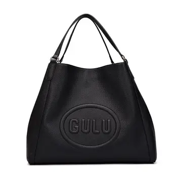 Luxurious Top-Grain Cowhide Full-Grain Genuine Leather Women's Handbag Single-Shoulder Design Open High-End ODM/OEM Options