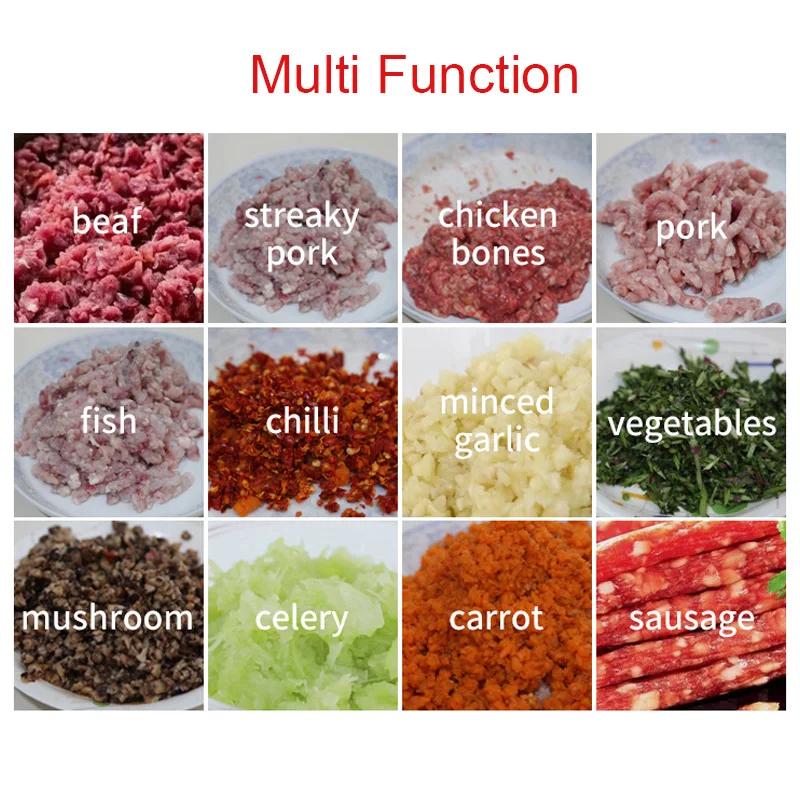 Powerful Motor Gear Reduction for Meat Grinders - No. 42 Meat Grinder Mixer Blender Set