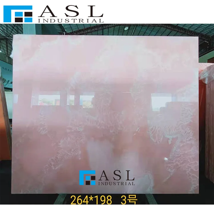Factory direct large Italy pink color onyx marble slab pink flooring  south african pink onyx  bathtub tile