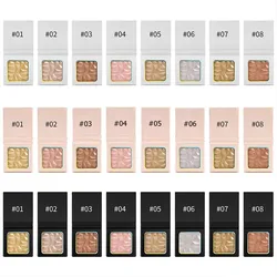 Бестселлер, одиночная палитра хайлайтер, частная этикетка, веганская, долговечная, румяна хайлайтер, контурная палитра