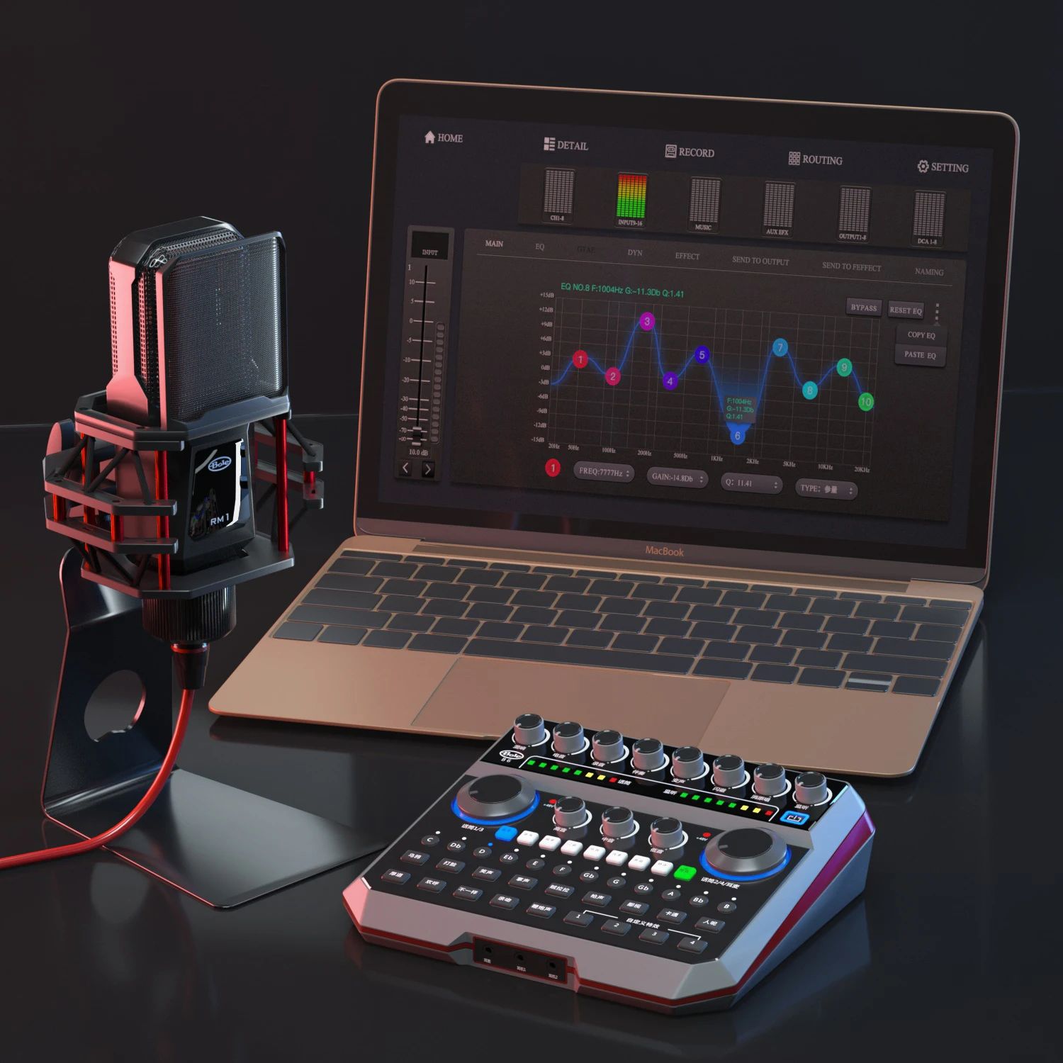 Amazon.com: XOX K10 live streaming audio interface for