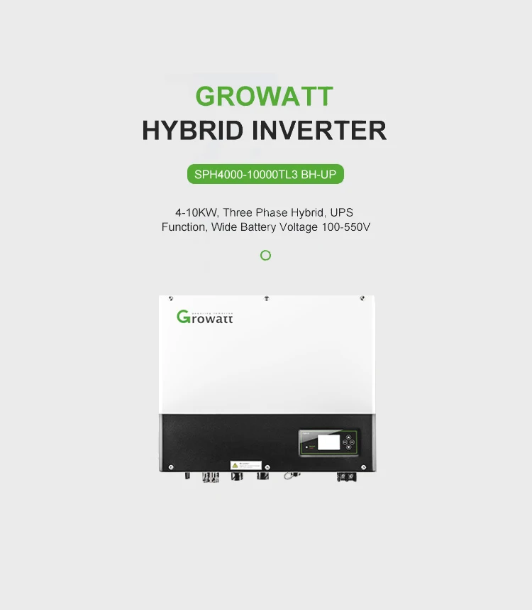 Growatt Sph 10000tl3 Bh-up Hybrid Solar Inverter Wechselrichter Solar ...