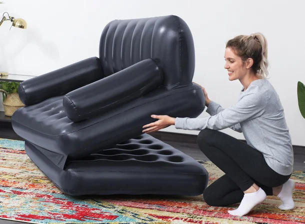 Hot Sale Inflatable Sofa Double Person Inflatable Lounge Chair Lazy Person Inflatable Sofa factory