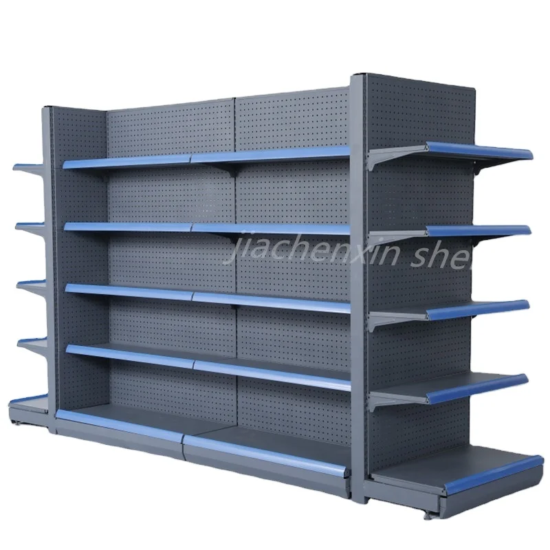 Factory Custom Size Color Metal Grocery Store Display Shelf Supermarket Display Racks Shelves