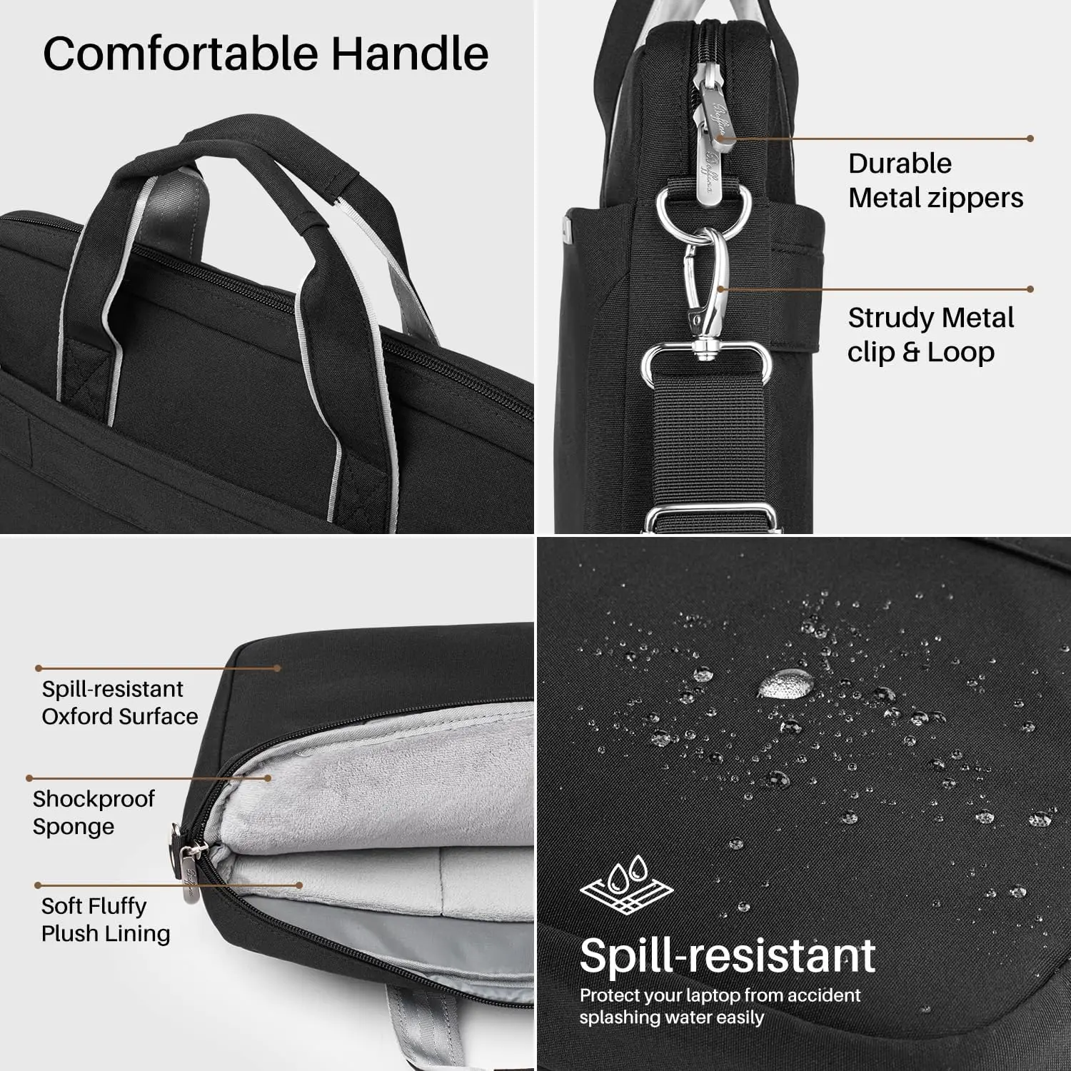 product laptop shoulder bag for men women waterproof computer carrying case messenger bag with strap laptop briefcase for 14 15 16 inch-33