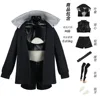 Tenue de cosplay Nanagusa (veste, gilet, short, ceinture, chaussettes, prothèses dentaires)
