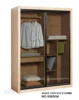 Natural wood 9365G 1550*610*2100MM=420USD