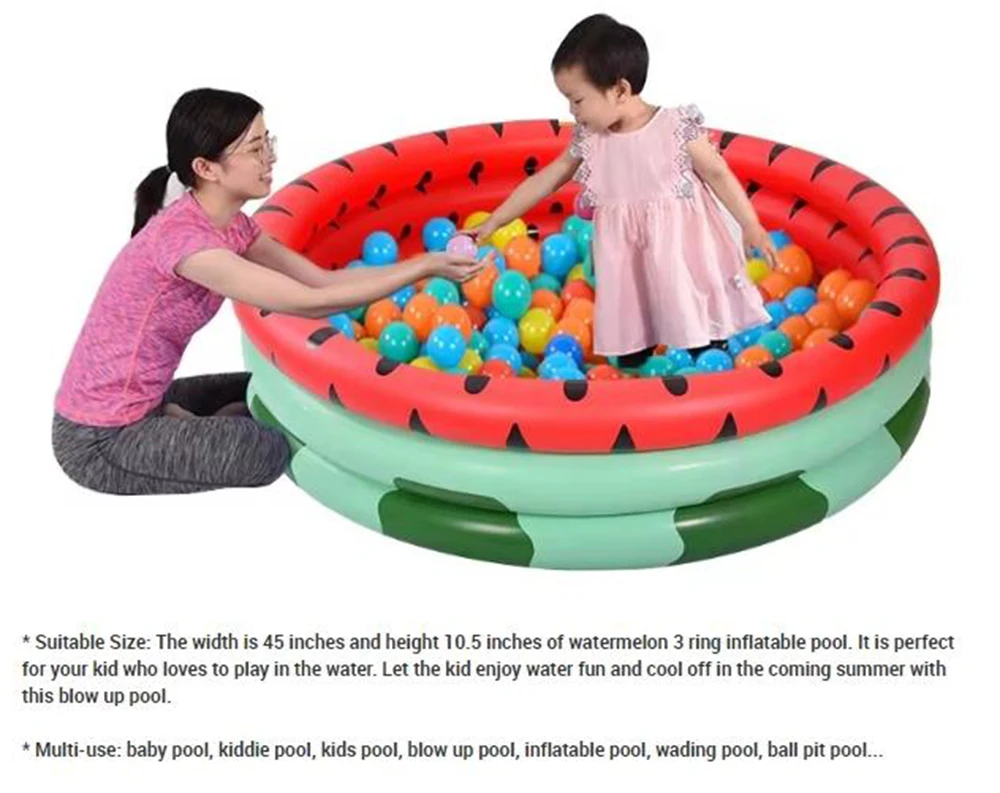 New Custom Artist Series Round Baby Kiddie Pool XL Inflatable