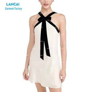 Wholesale Casual Style Women Boutique Clothing Beach Classy Dresses Woman Ladies Short Sleeve Printing Apparel Mini Dress