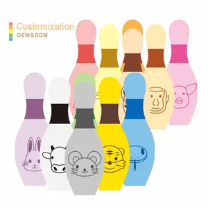 Custom Montessori Children Macaron Wooden Bowling Backyard Balls Games Baby Educational Indoor Outdoor Adhd Toys for Kids