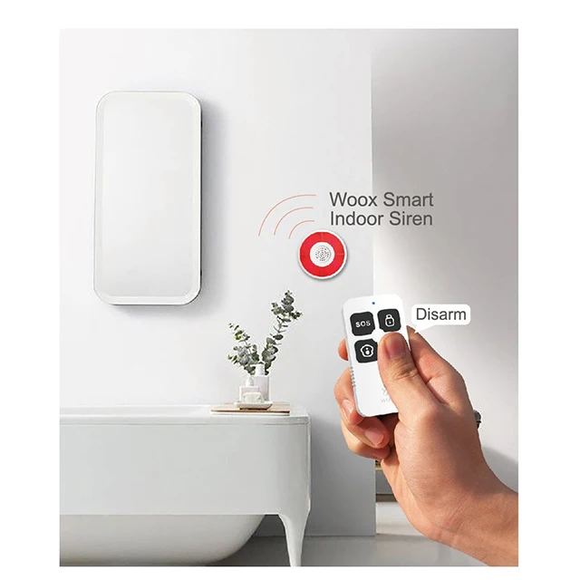 SMART Portable Tuya Wireless Zigbee Remote Control Sensor Keyfob for Arm and Disarm