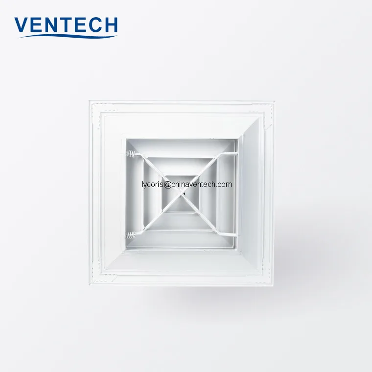 high quality air ceiling diffuser X type square diffuser