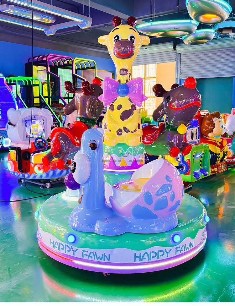 AMA Amusement Park Rides Merry Go Round Christmas Mini Carrusel 3 ...