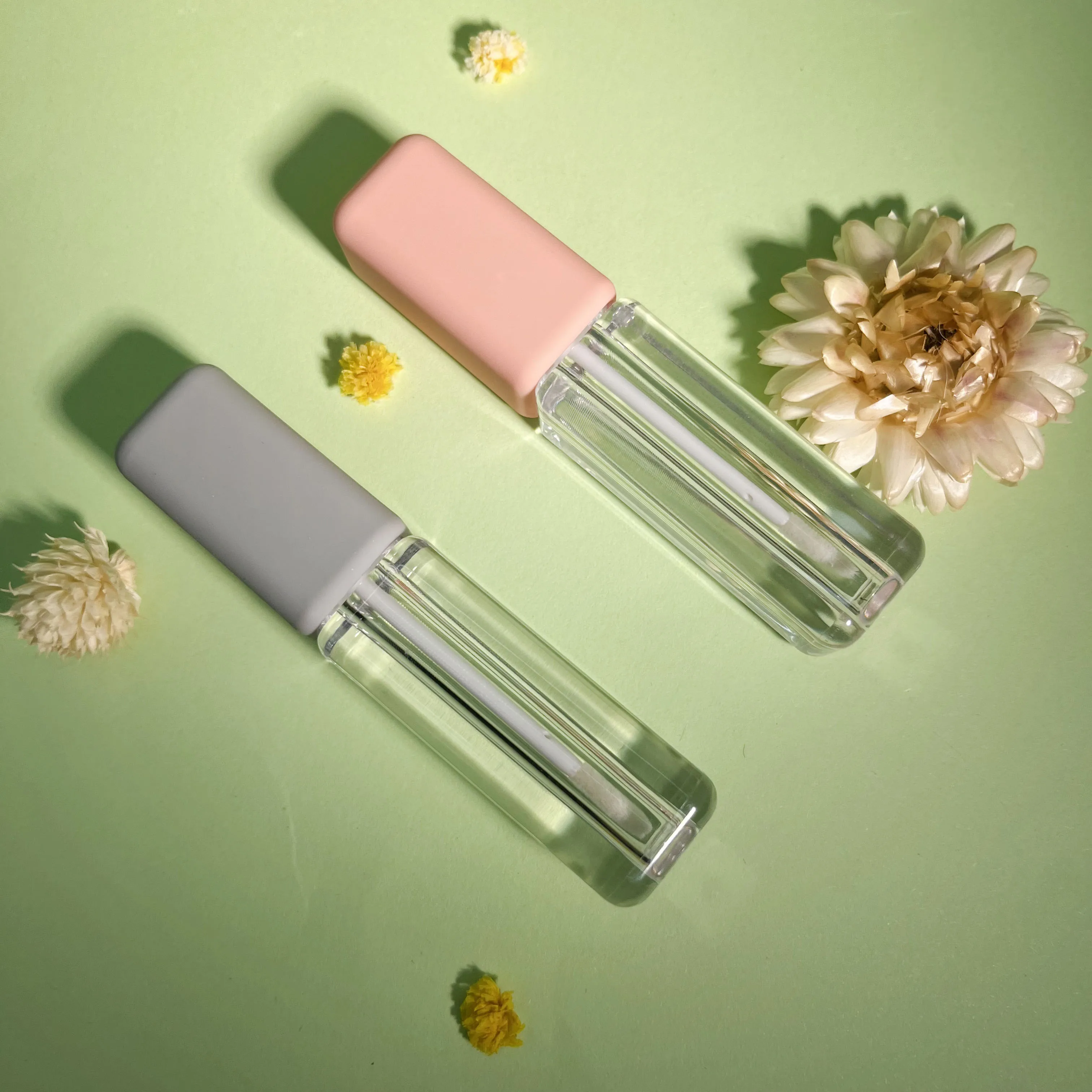 product 25ml hot sale square clear lip gloss tube plastic lip glaze empty tube can be customized color and logo of plastic empty bottle-29