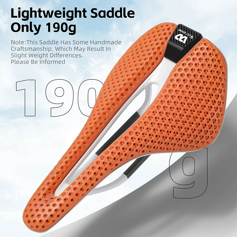 西バイク用3Dプリントカーボンファイバー自転車サドル軽量快適で