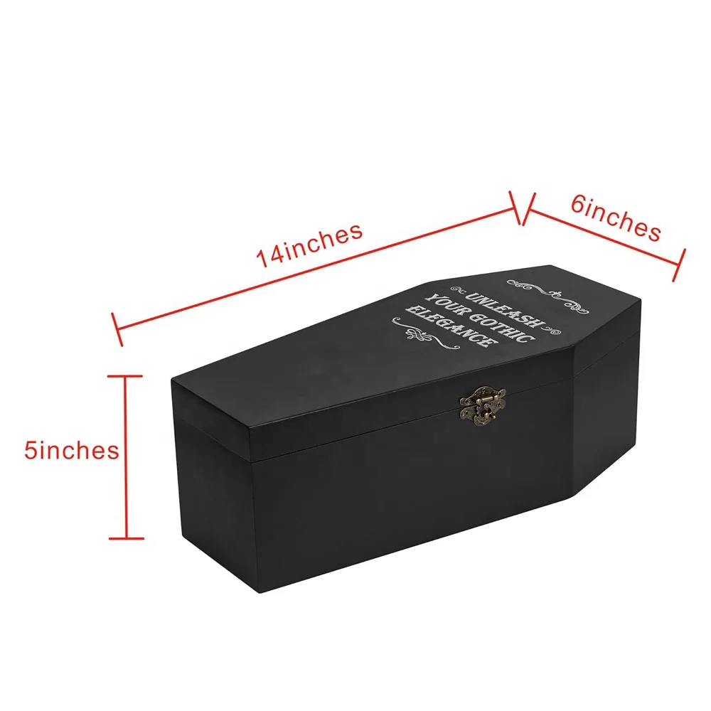 Vintage Gothic Coffin Storage Box - Perfect for Halloween