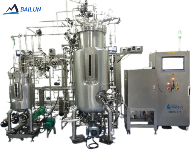 High Quality EU Standard Stainless Steel Bioreactor 30L-300L Bottom Magnetic Stirring Tank Reactor GMP Workshop Featuring PLC