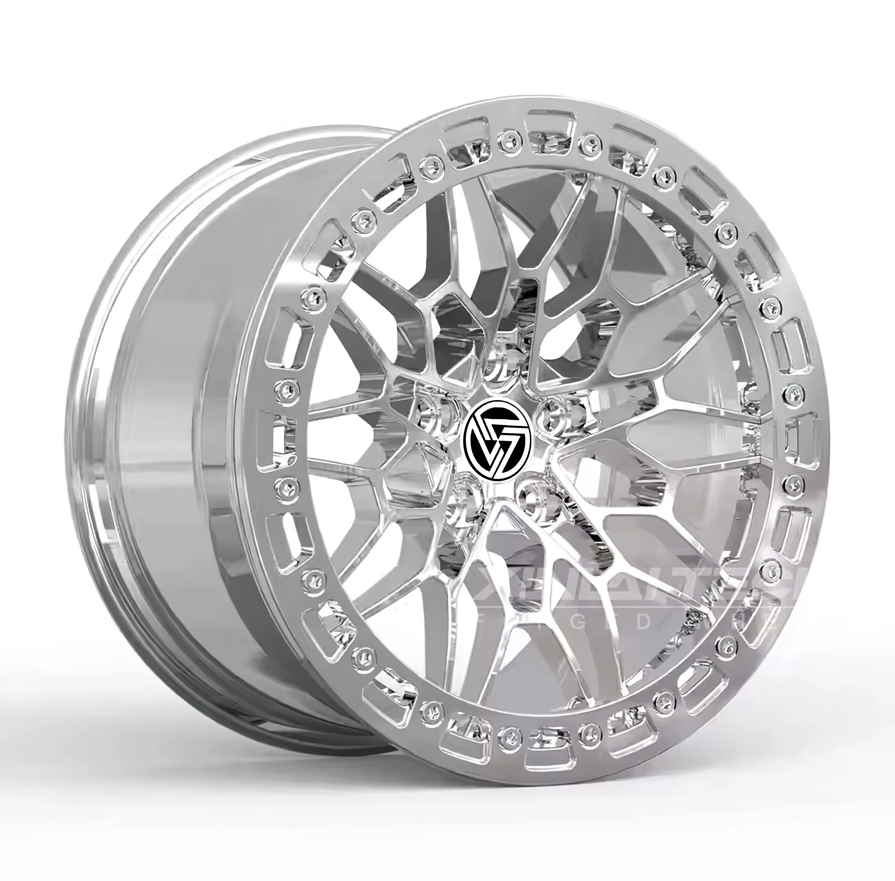 XL Custom Forged Beadlock Wheels 17x9 18x9 20x10 5x127 5x150 for Jeep Wrangler Land Cruiser Prado 4x4 Offroad Wheels - Image 1