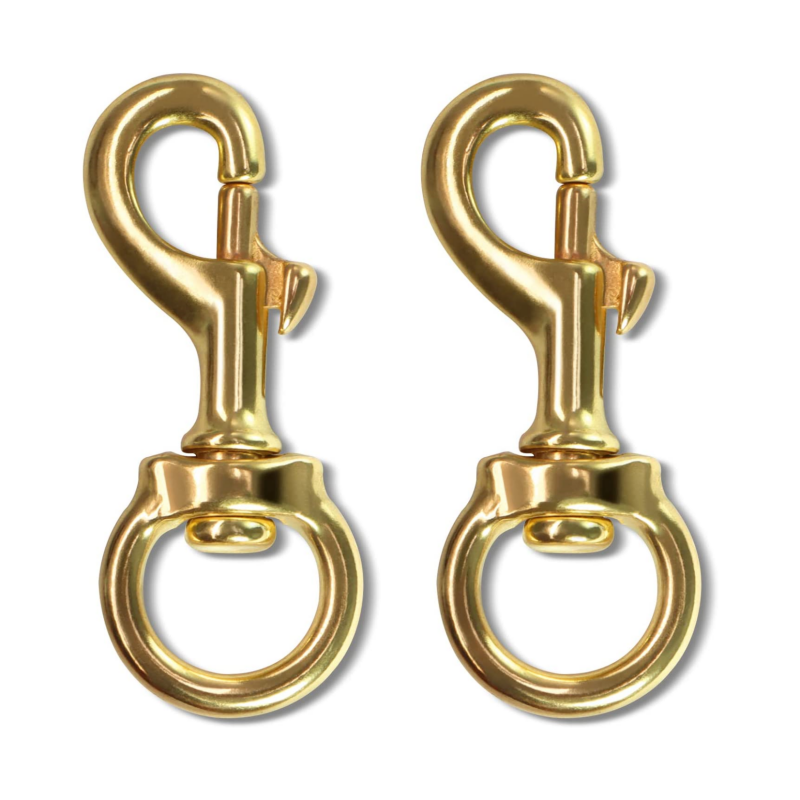 Factory Snap Clips Bronze Brass Snap Hooks With Swivel Eyelet Heavy
