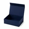dark blue paperboard box