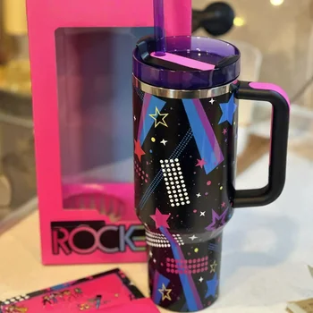 RTS  40oz Olivia Rodrigo LOVE SHAKE Fancy Stainless Steel Travel Mug Vacuum Insulated Flask with Gift Box And Recycle Logo