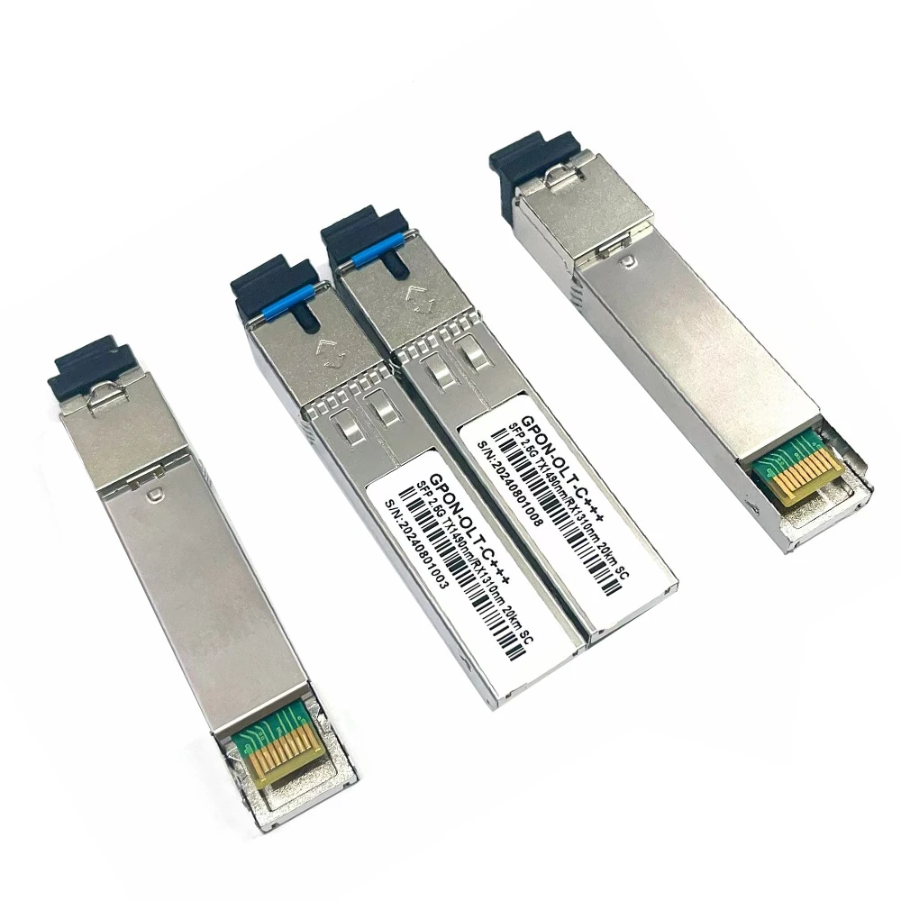 Cheaper suitable for ZTE mikrotik   GPON OLT PON SFP Module C+/C++/C+++ 2.5/1.25Gbps PON Optical Transceiver
