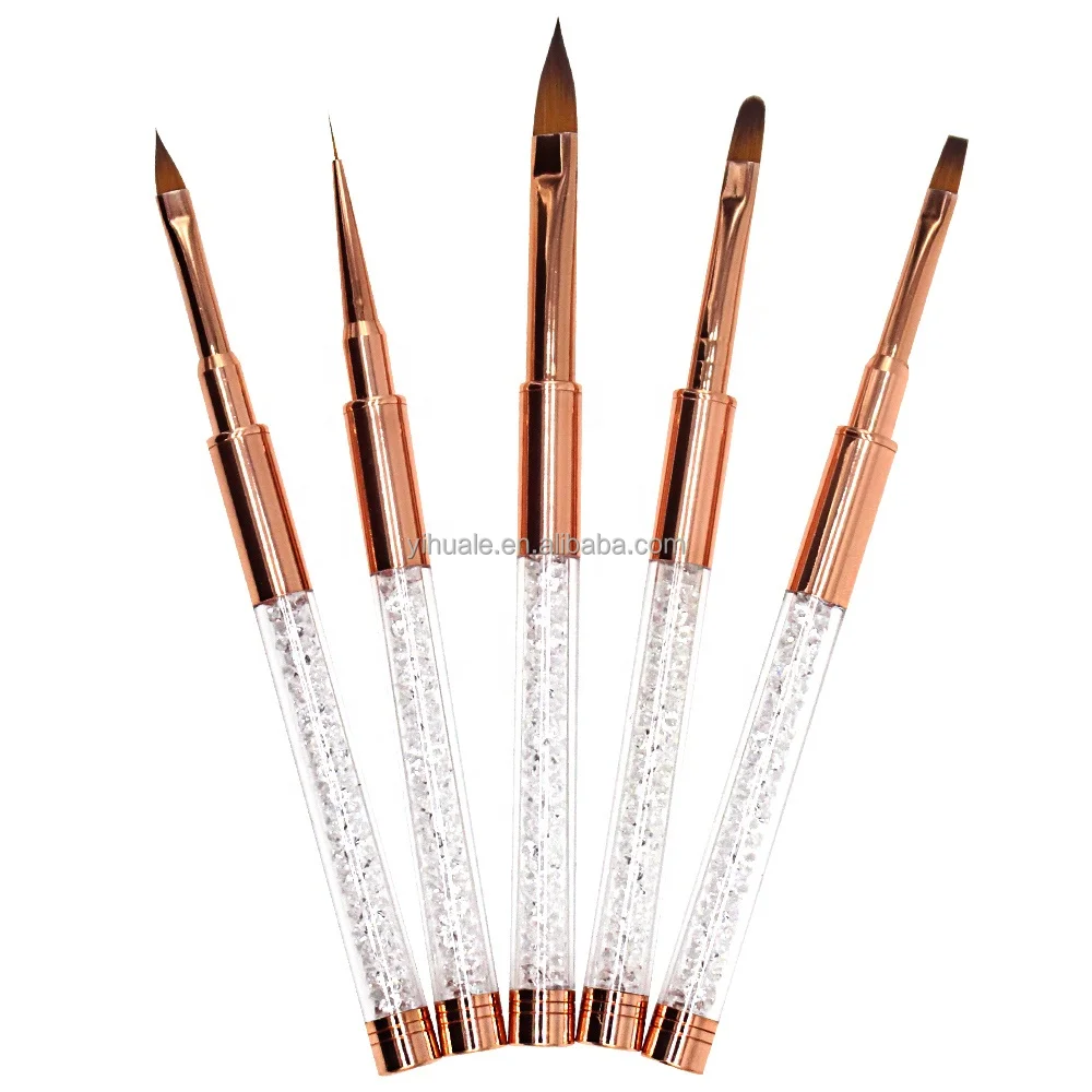 Dual-Ended Nagelpinsel Aus Kolinsky Zobel – 16,5 Cm, Für Acryl, French Manicure & Nail Art