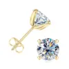 Moissanite 0.5ctGRA Certificate Gold Plated