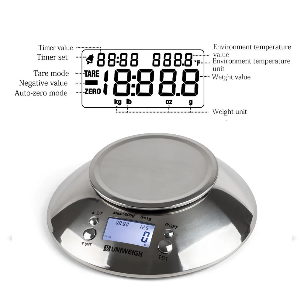 5kg/1g Portable Digital Food Scale LED Electronic Scales Postal Food Balance  Measuring Weight Kitchen LED Electronic Food Scales