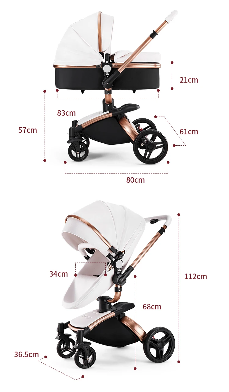 Wholesale New Born Lightweight Foldable Pram 3 In 1 Folding Light Carriage Cheap Baby Stroller