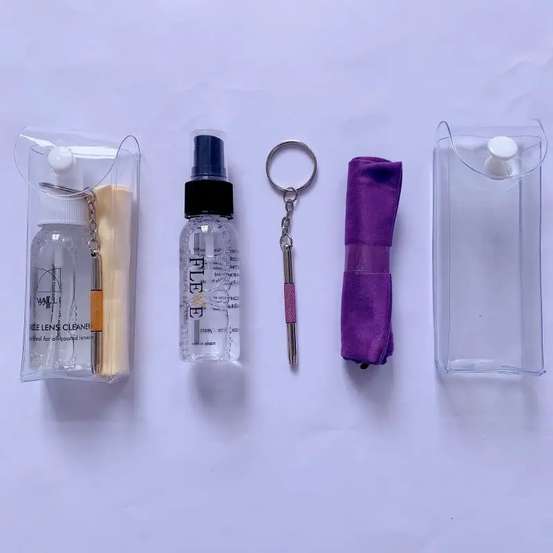 sunglasses liquid cleaner MSDS  accept LOGO Print eyeglass lens cleaner spray PVC set kit with screwdriver spray lens cleaner