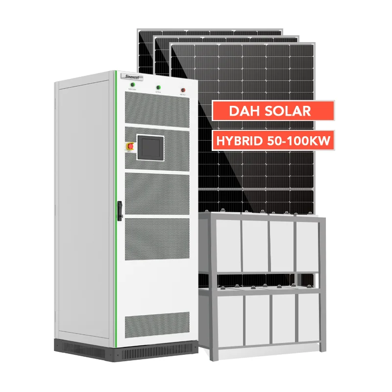 Solar Power System Commercial 30KW 50KW 100KW Hybrid Solar Panel System for shopping center Use