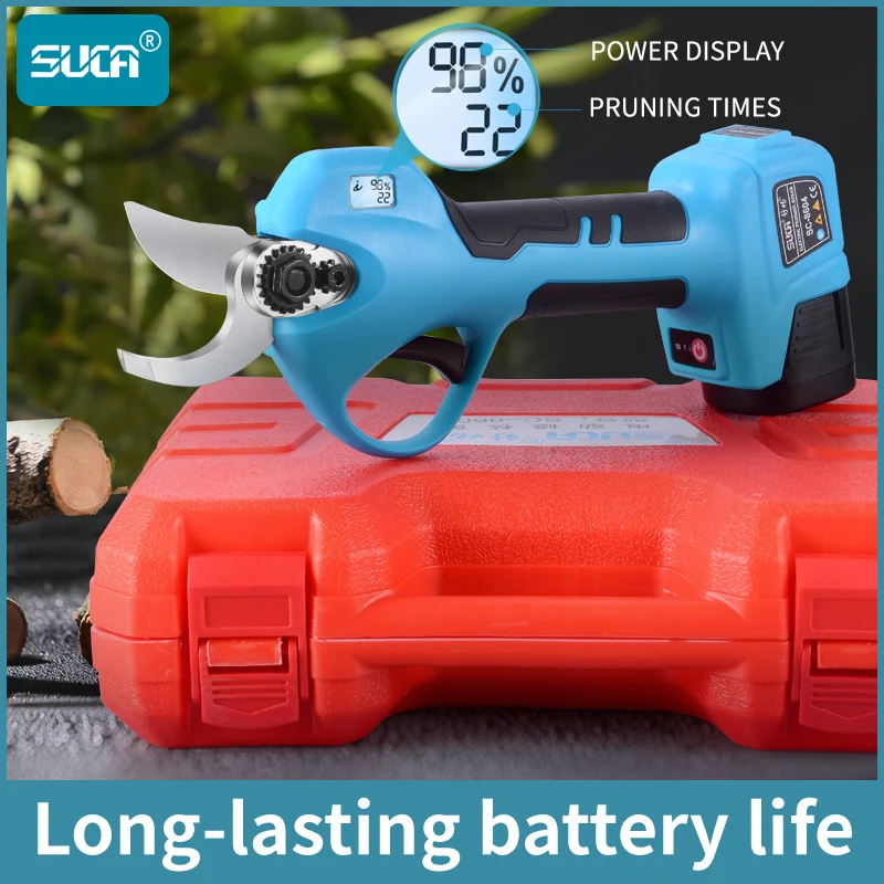 Battery Pruning Shears Powerful  Operated Shears Tree Branches Powered Cutter