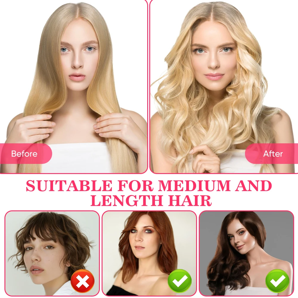 28mm Automatic Rotating Curling Iron Hair Curling Wand Ionic Professional Auto Hair Curler