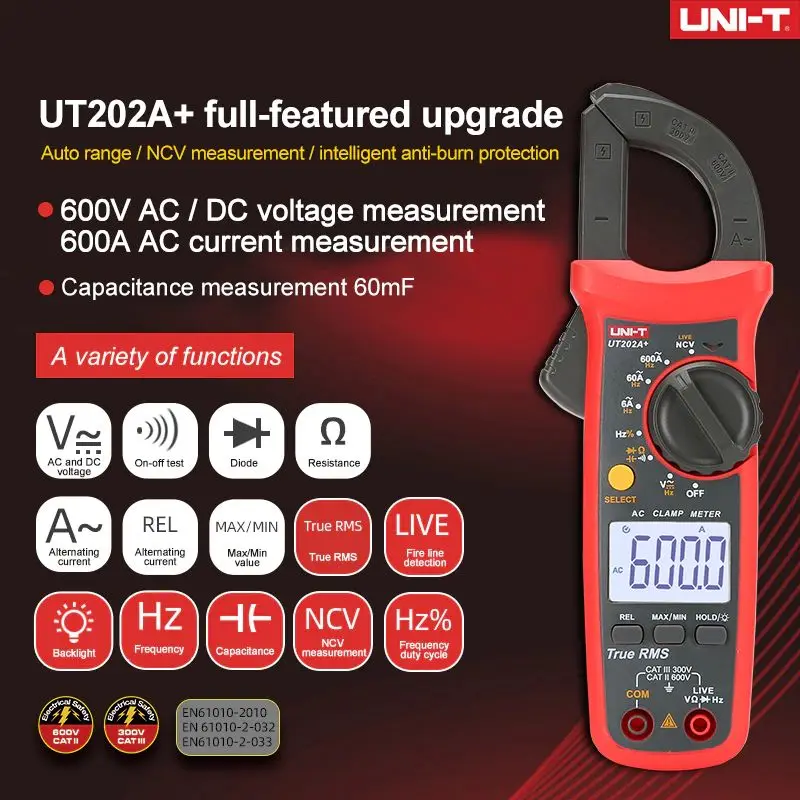 Multimètre UNI-T UT201R avec pince de courant