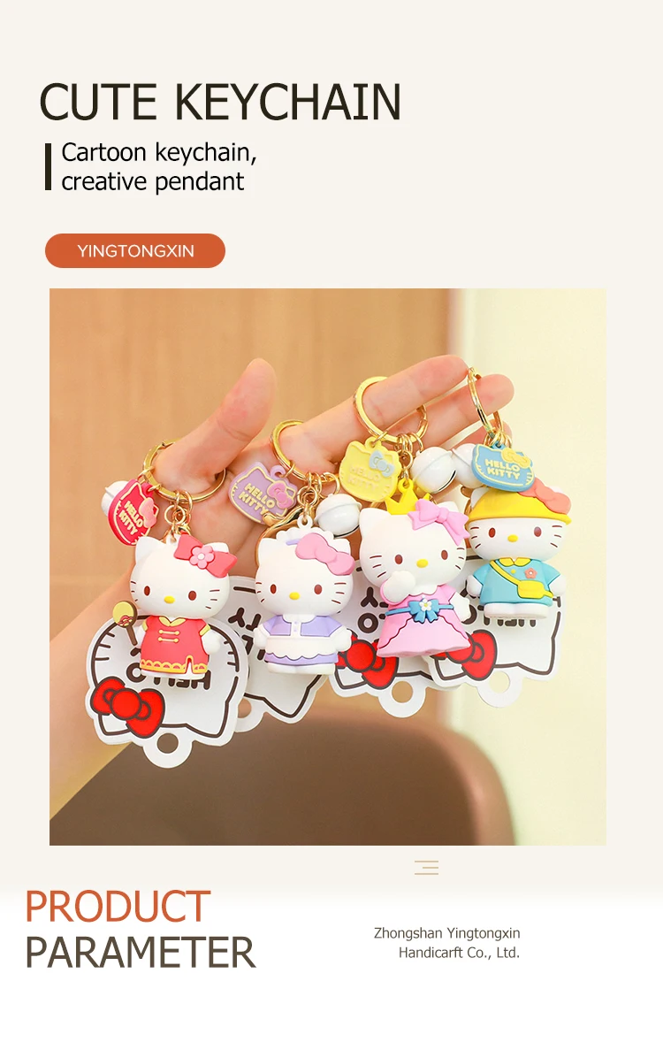 Hello Kitty Change Diary Keychain Hello Kitty Doll Keychains Pendant