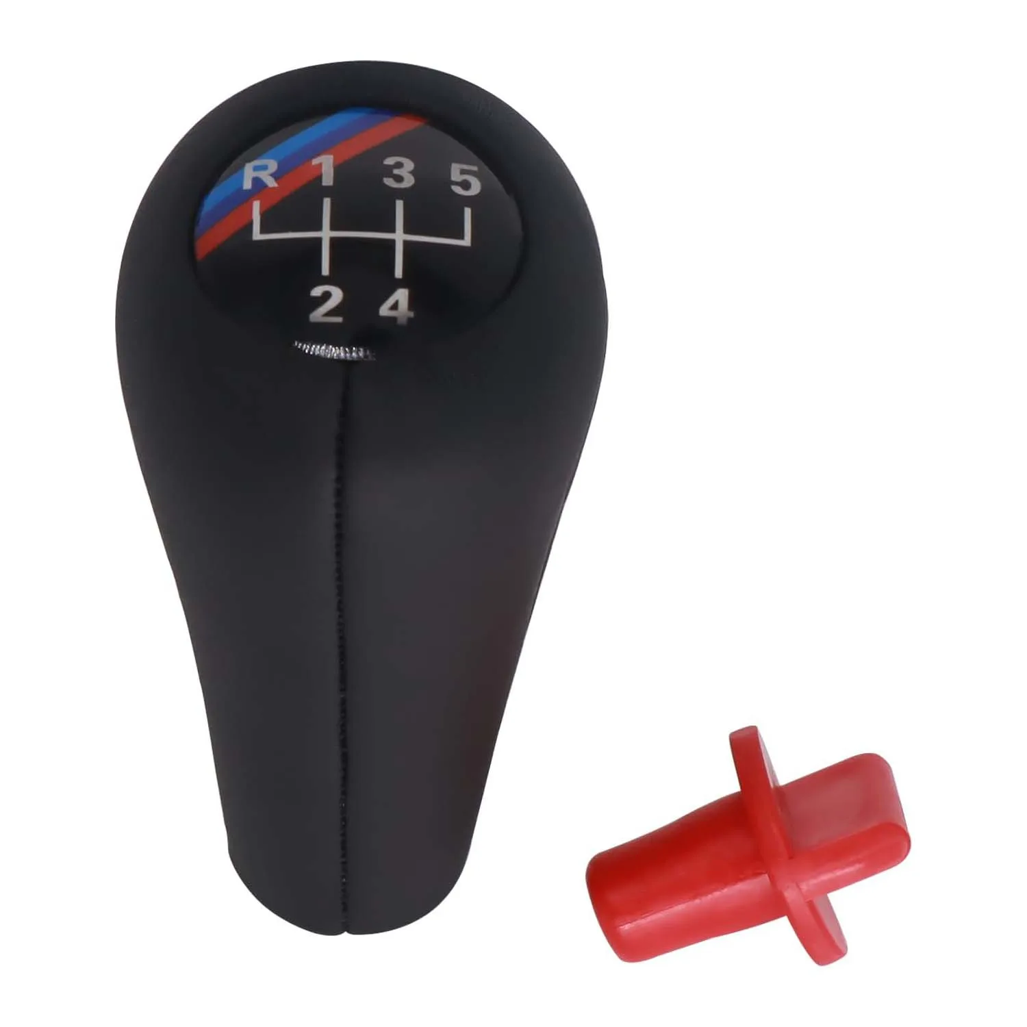 Hisport Car Stick Gear Shifter Knob 5-speed Leather Shifter Lever For ...