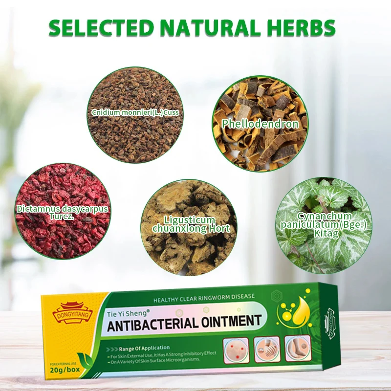 Factory Customization Chinese Herbal Dermatitis Cream Skin Eczema Itching Antipruritic Psoriasis Cream