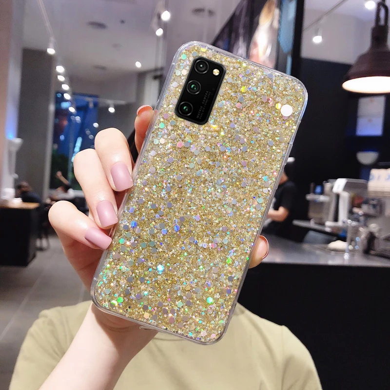 Moex Sparky Custodia Effetto Glitter Per Xiaomi Redmi Note 9 Pro - Cover Sottile In Silicone Trasparente Con Brillantini - 3