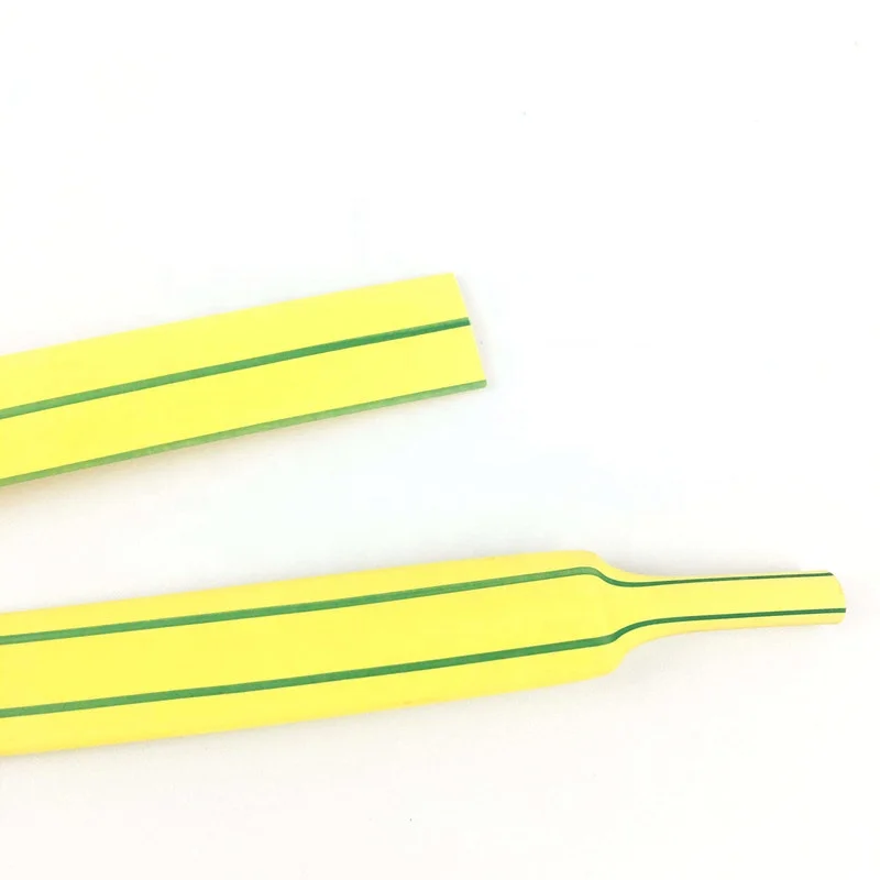 Flexible Polyolefin Yellow and Green Yellow Heat Shrinkable Tube